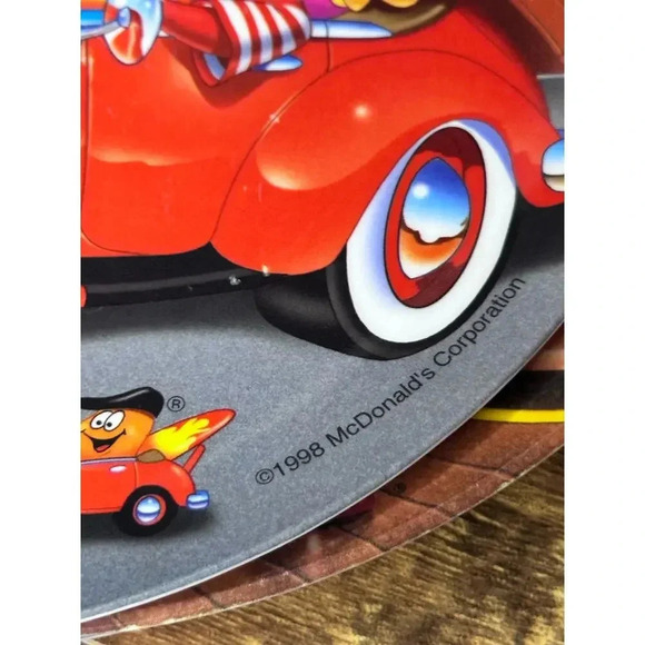Vintage 1993 McDonald's Melamine Plate Ronald & Birdie Riding Carousel Horse - Picture 7 of 9